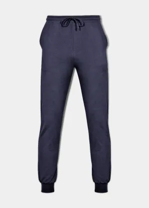 Yenston Cotton Lounge Pants In Navy